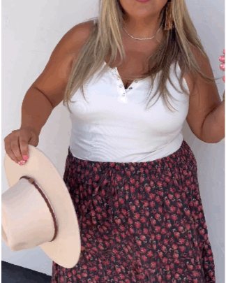 Magenta Flora Lace Maxi Skirt