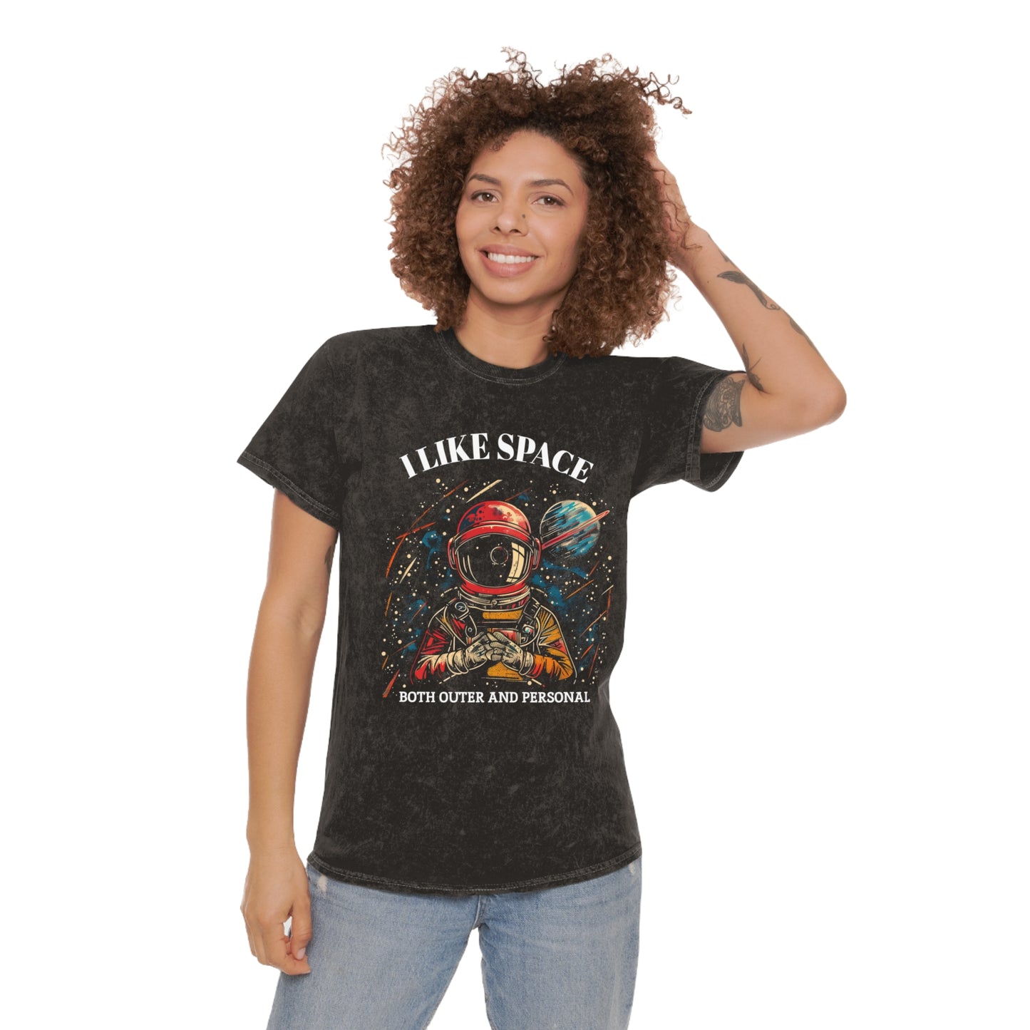 Space Mineral Wash Graphic Tee