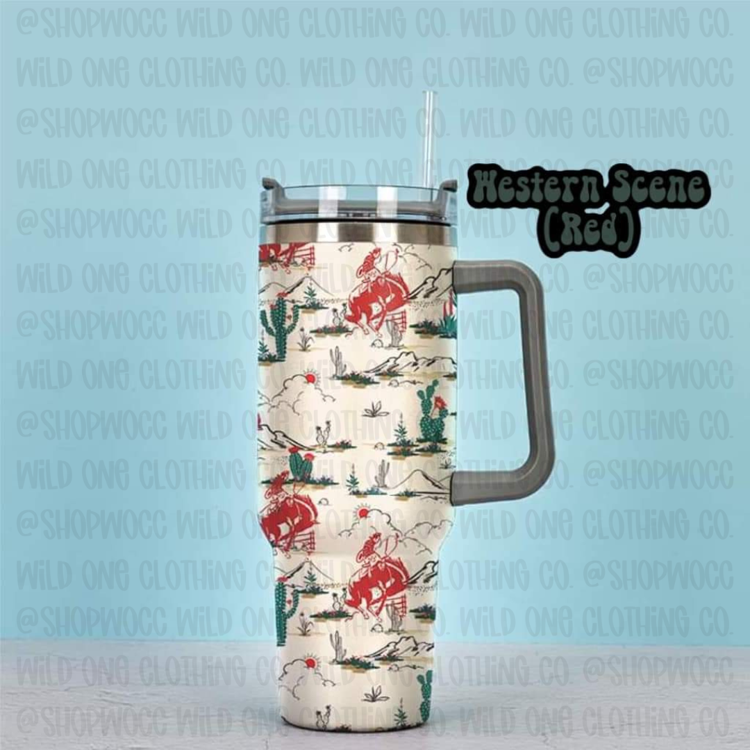Wild West 40 oz Travel Mug