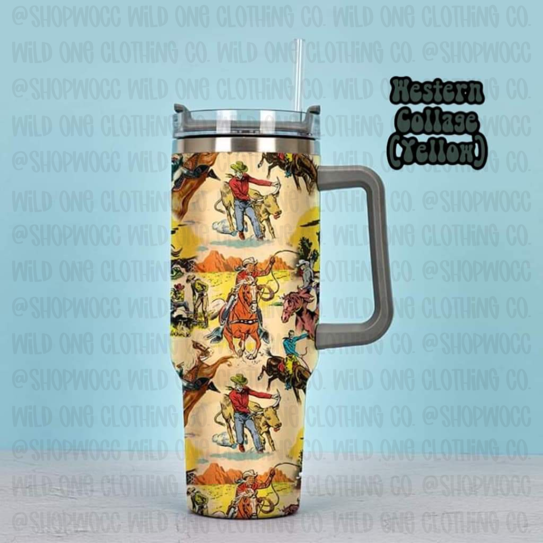 Wild West 40 oz Travel Mug
