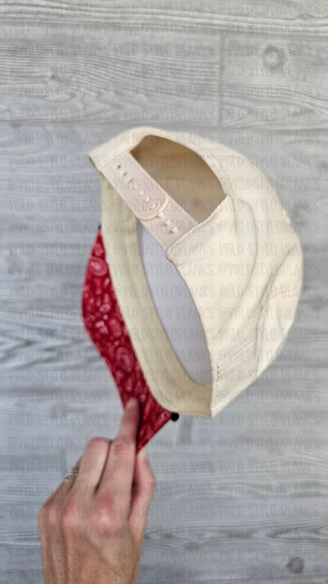 Red Bandana Blank Trucker Hat