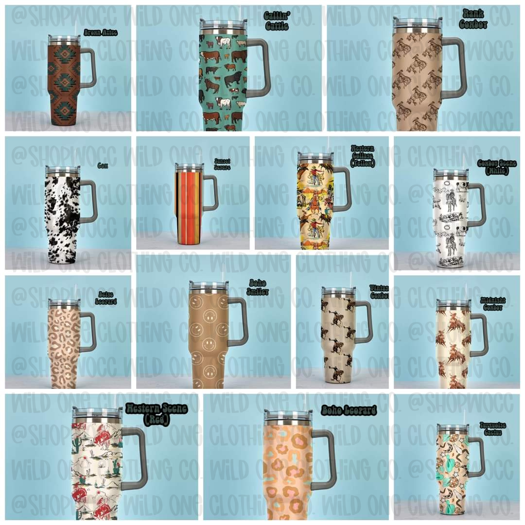 Wild West 40 oz Travel Mug
