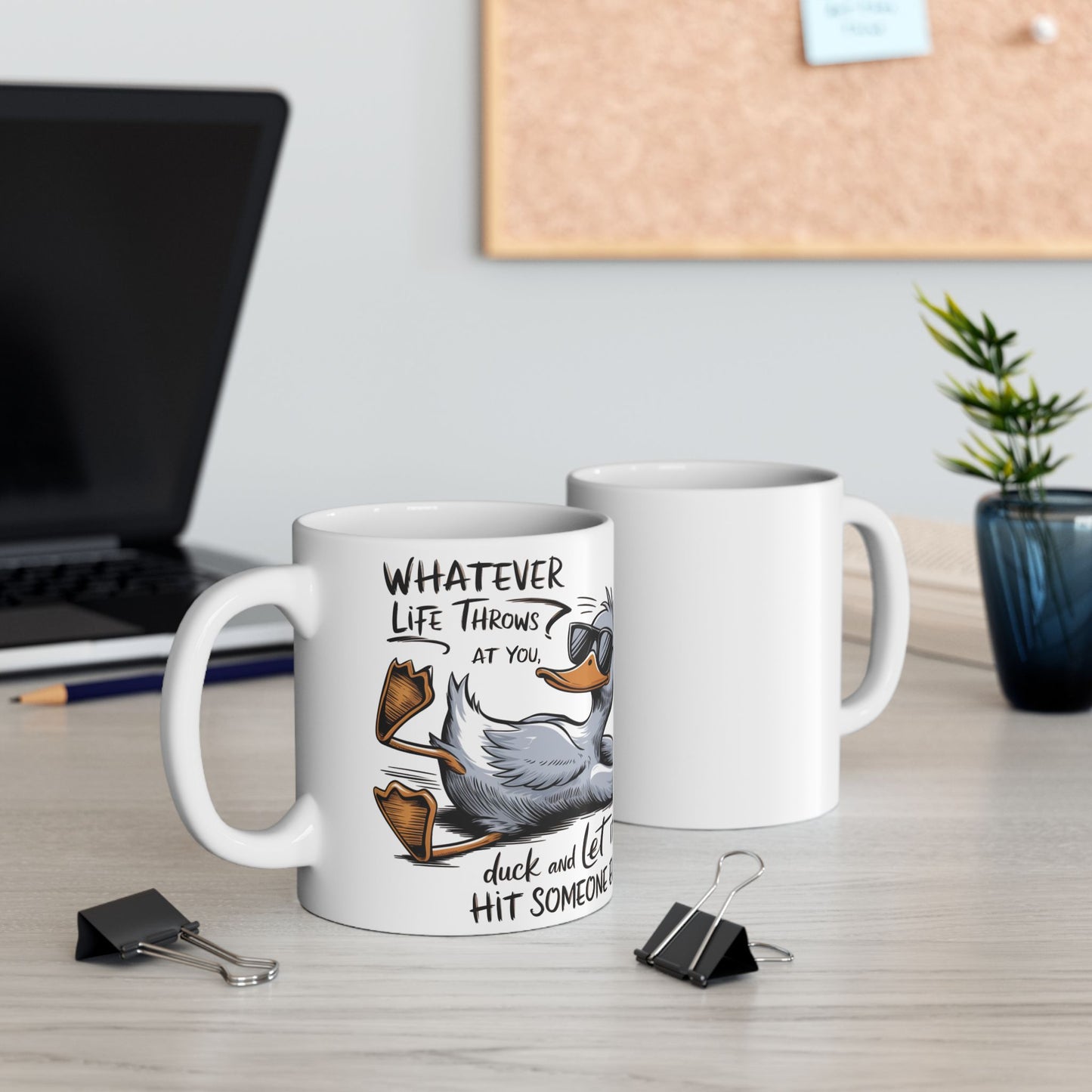 Duck Ceramic Mug, (11oz, 15oz)