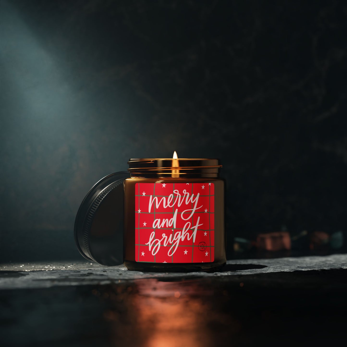 Merry and Bright Scented Soy Candle - Holiday Aromatherapy