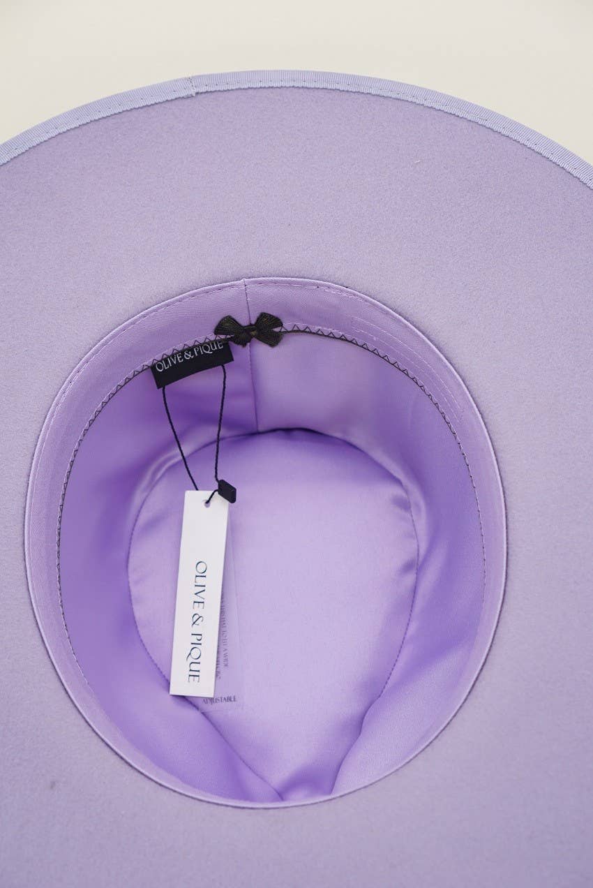 Beth Wool Felt Rancher - Lavendar