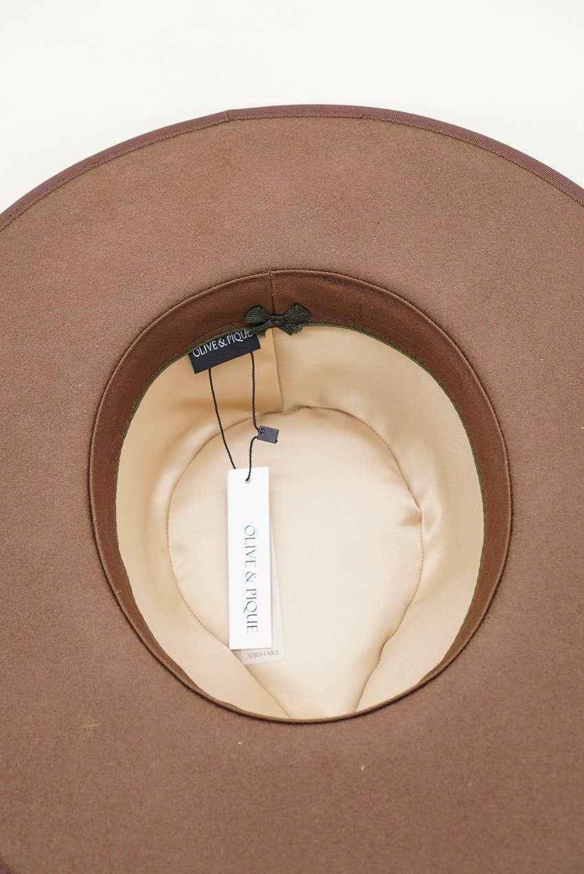 Beth Wool Felt Rancher - Chestnut
