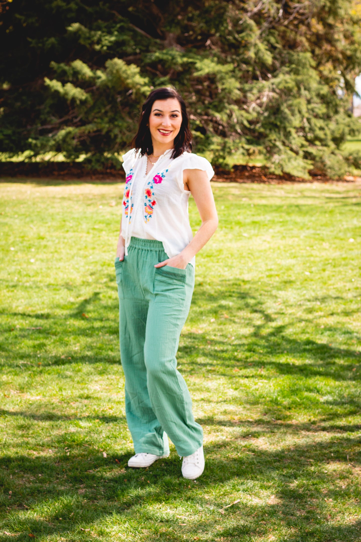 Girls Wanna Have Fun Wide Leg Pants