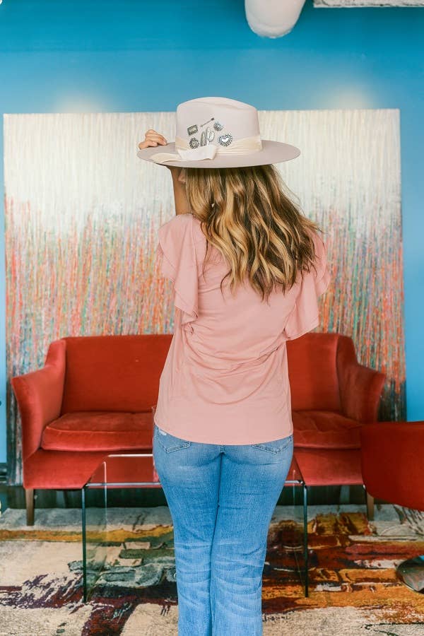 Lover Ruffle Sleeve Top