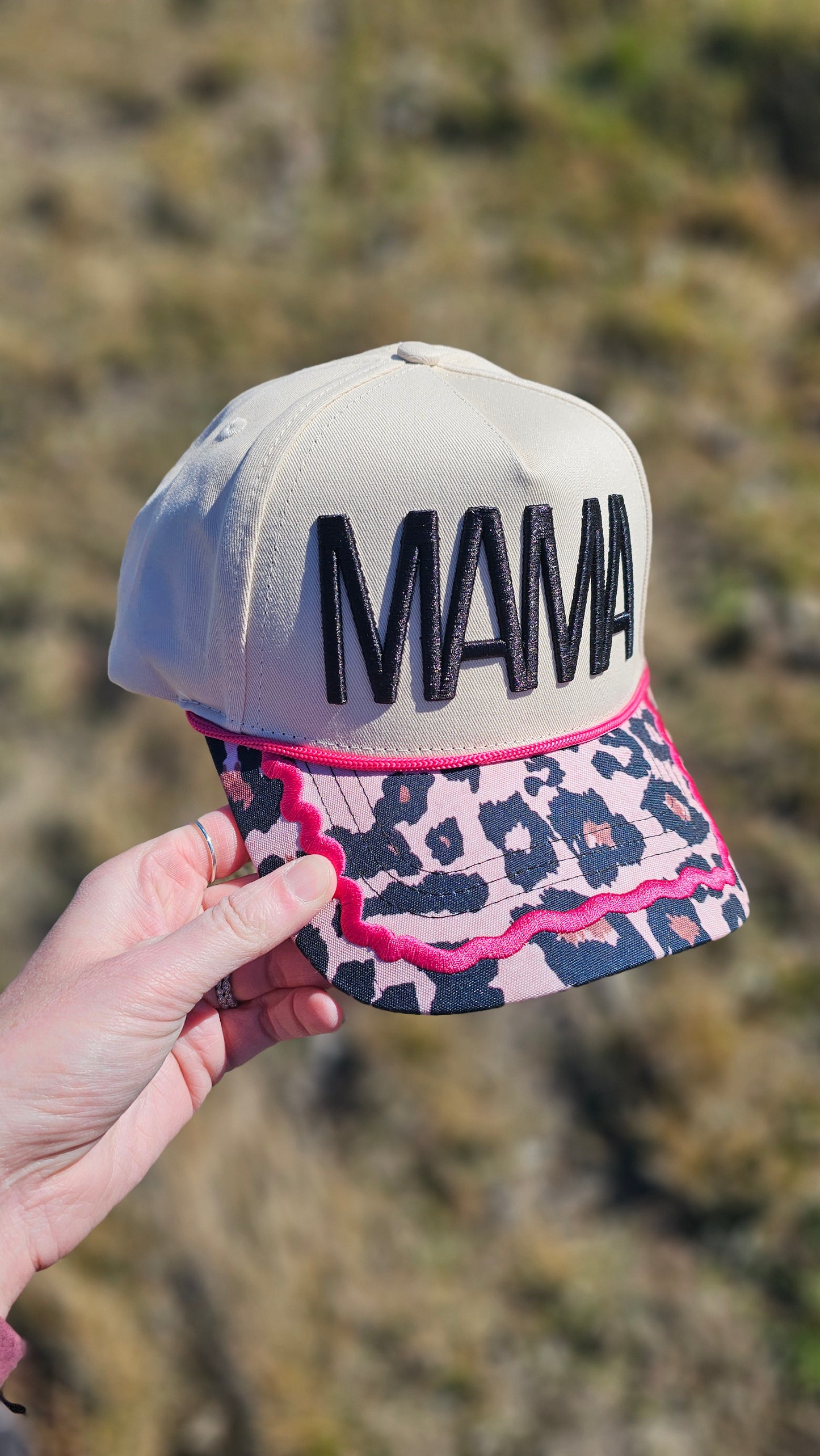MAMA - Leopard Brim Ballcap