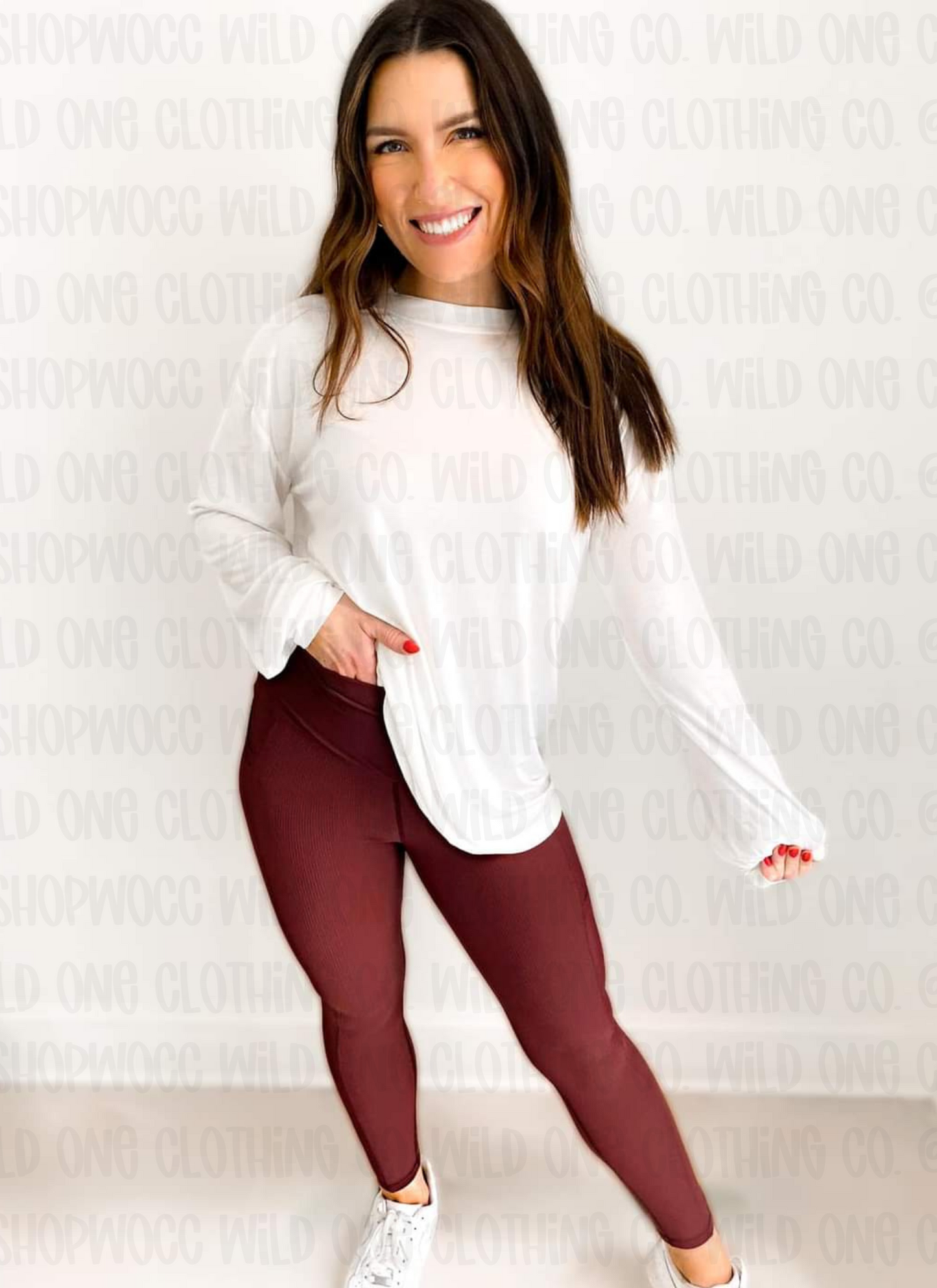 *PRE-ORDER* Molly Max Sculpt Diagonal Ribbed Leggings