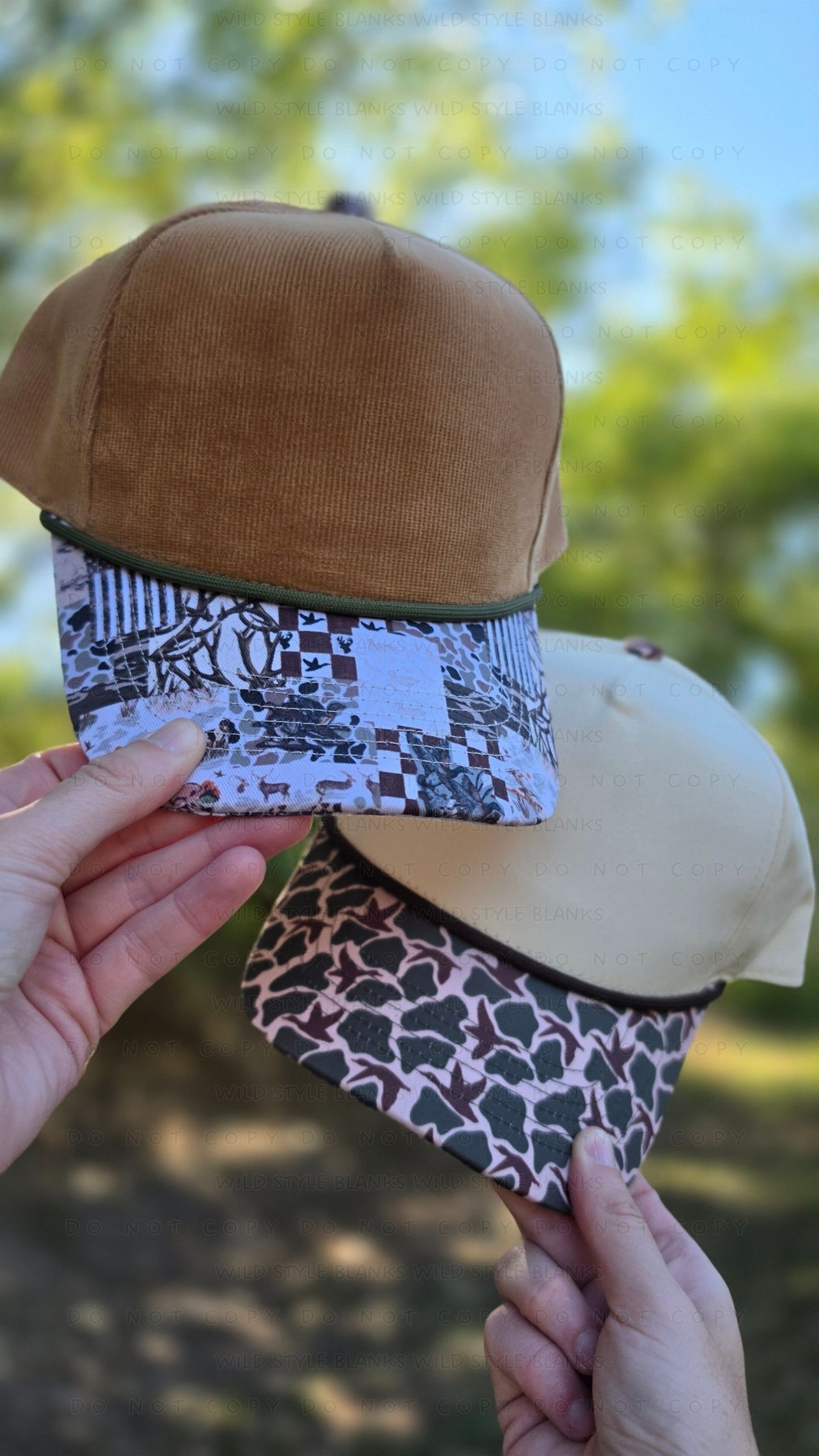 Duck Camo Blank Trucker Hat
