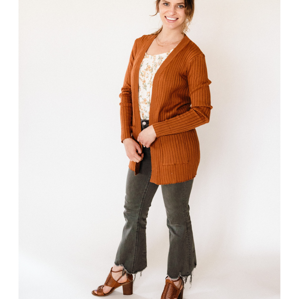 Pumpkin Spice Cardi