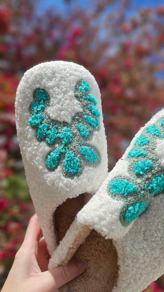Turquoise Dream Slippers