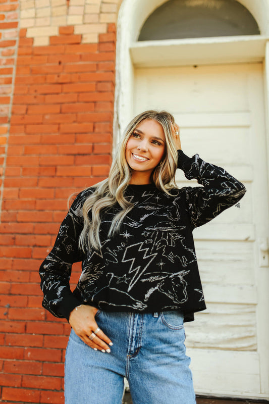 MARFA LIGHTS SWEATSHIRT