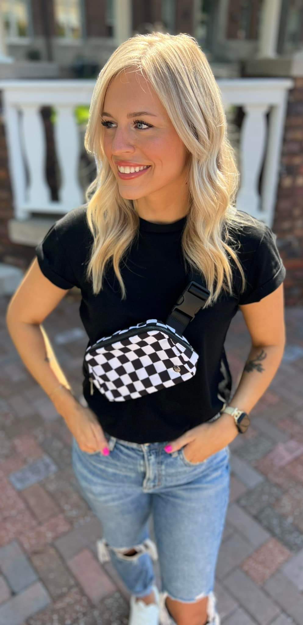 Check Yes Crossbody Bag