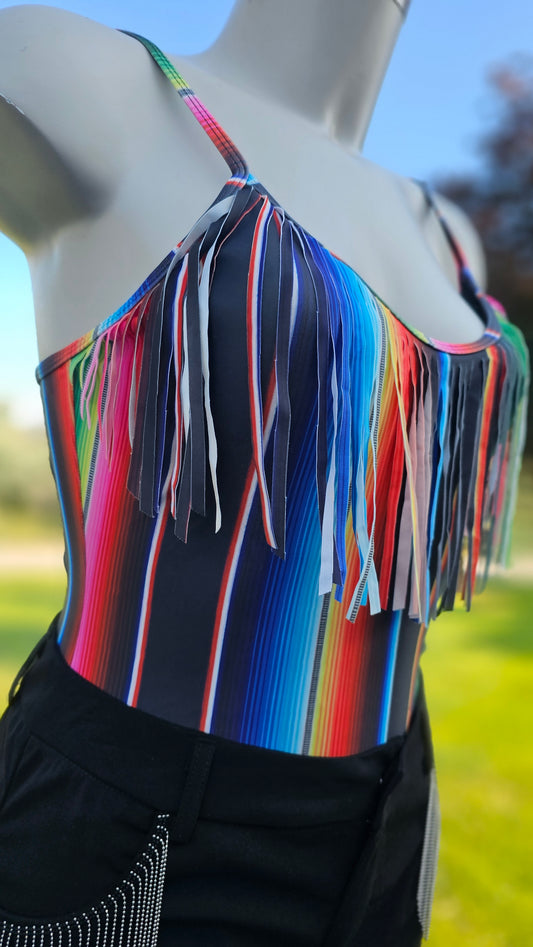 Wild West Fringe One Piece - Serape