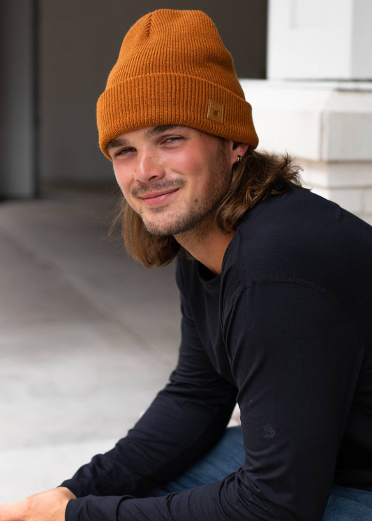 Mens Beanie - Tabacco
