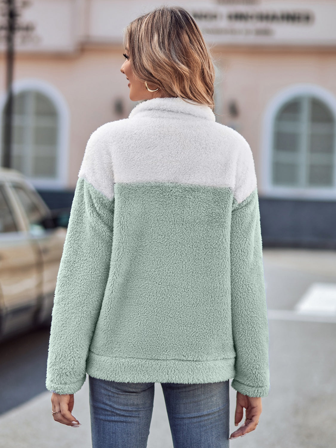 Teddy Two-Tone Sweatshirt