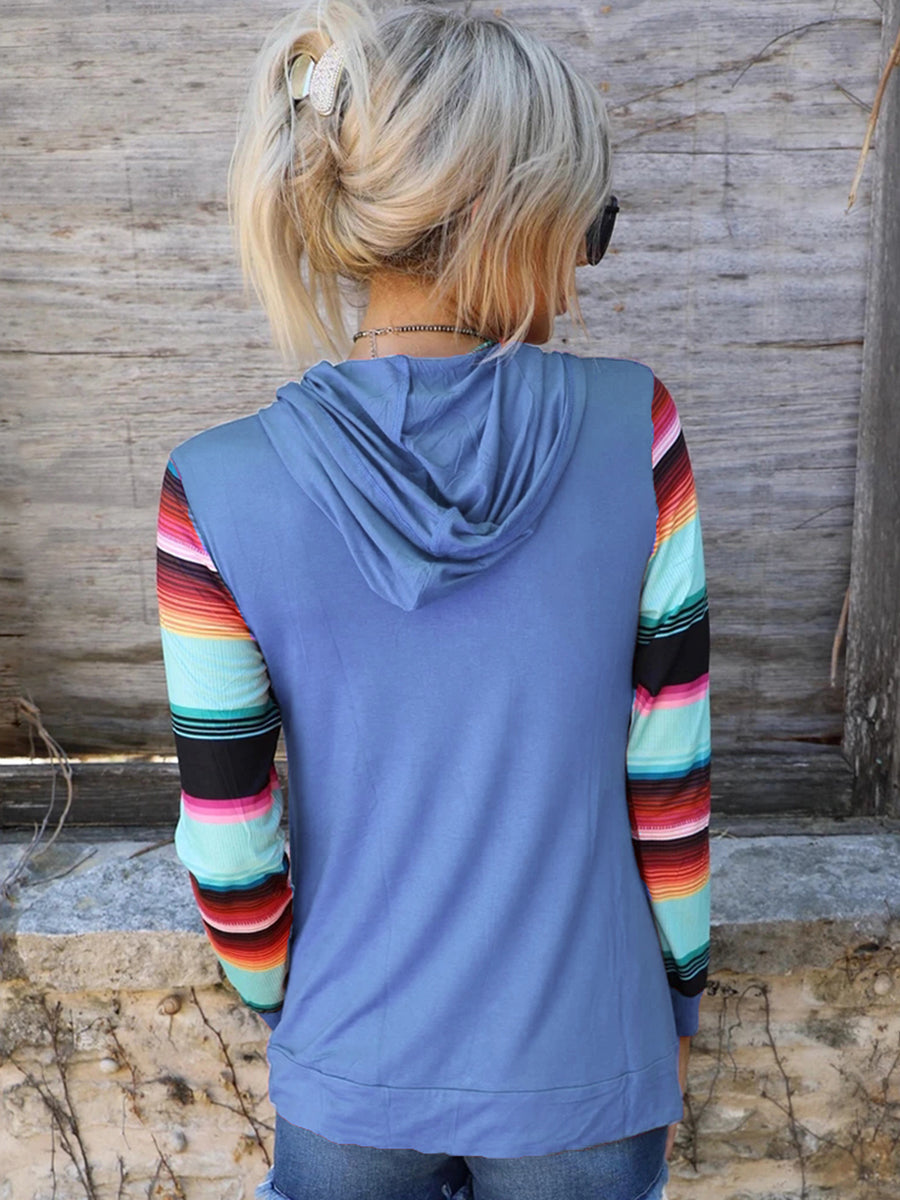 Western Wonder Striped Hoodie
