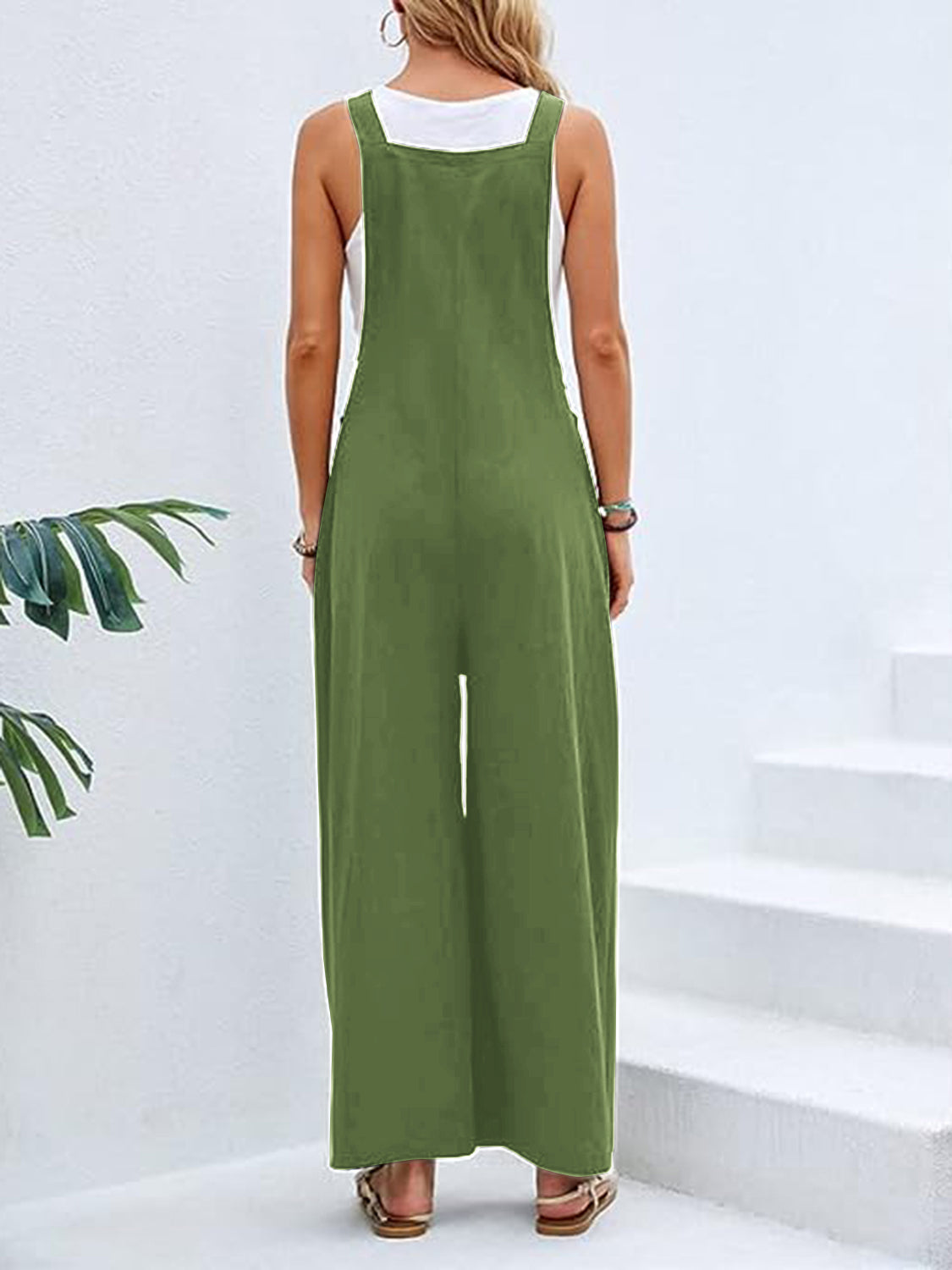 Autumn Leaves Wide Leg Overalls