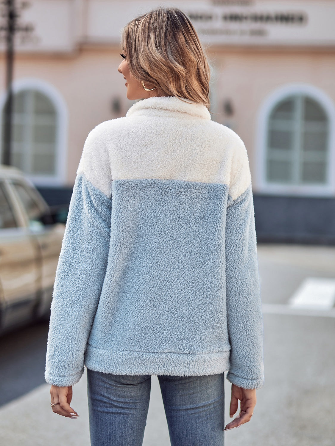 Teddy Two-Tone Sweatshirt