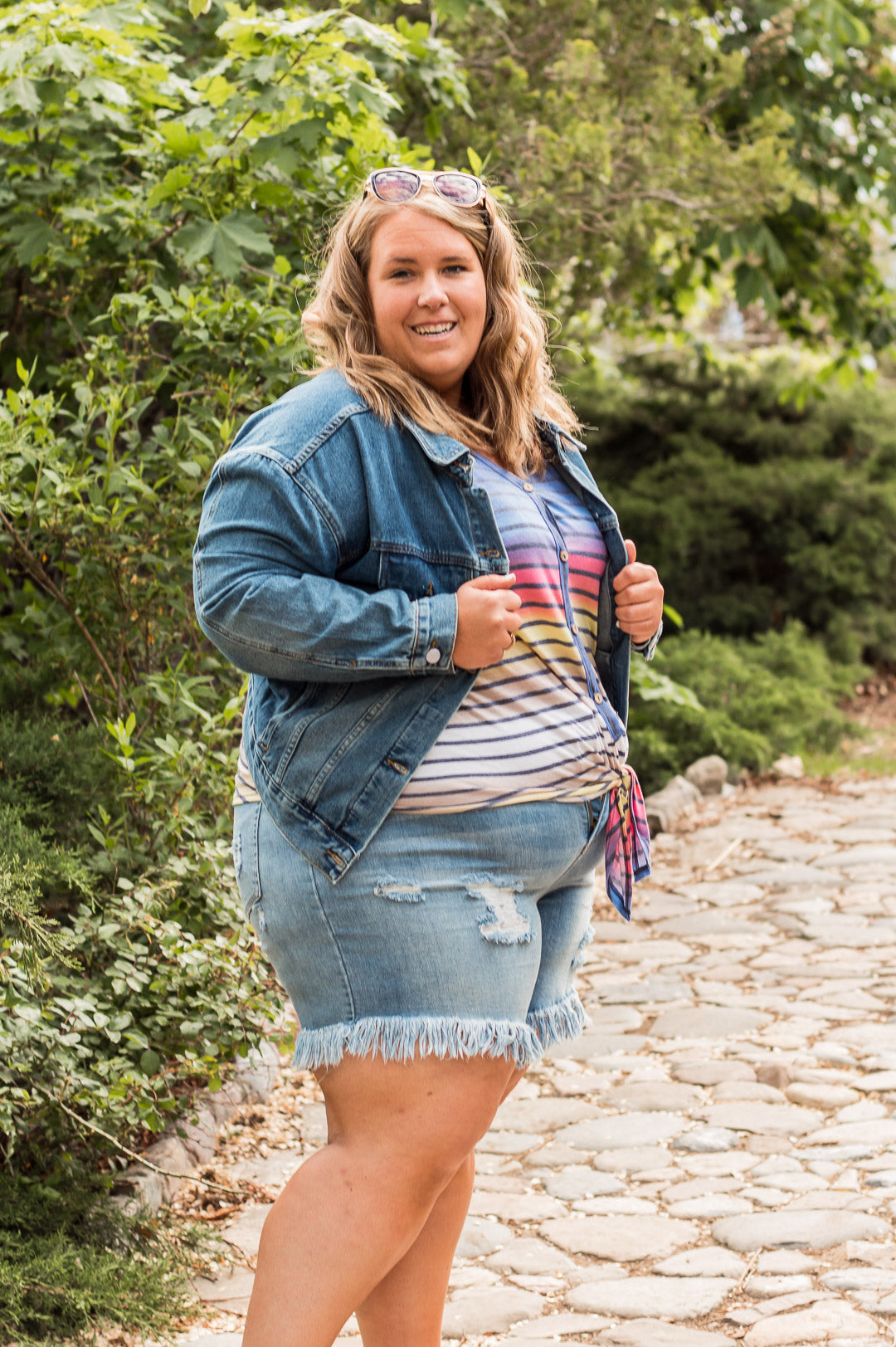 Stripe Right Tank-X