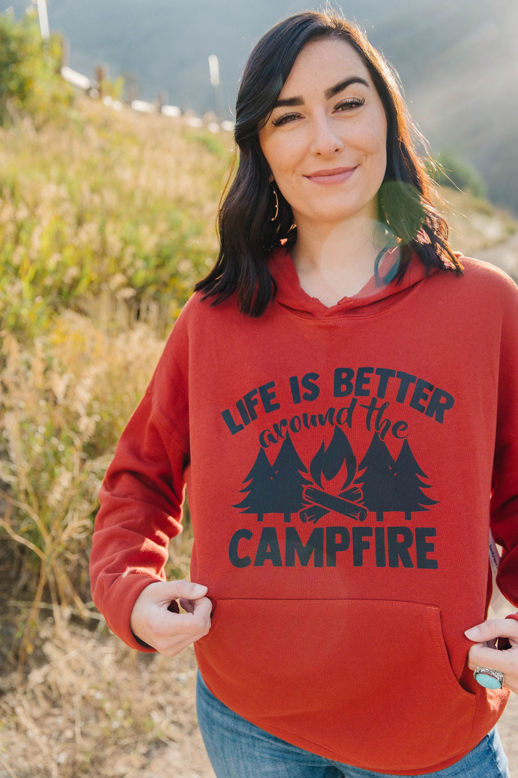 Campfire Hoodie - Red Rust