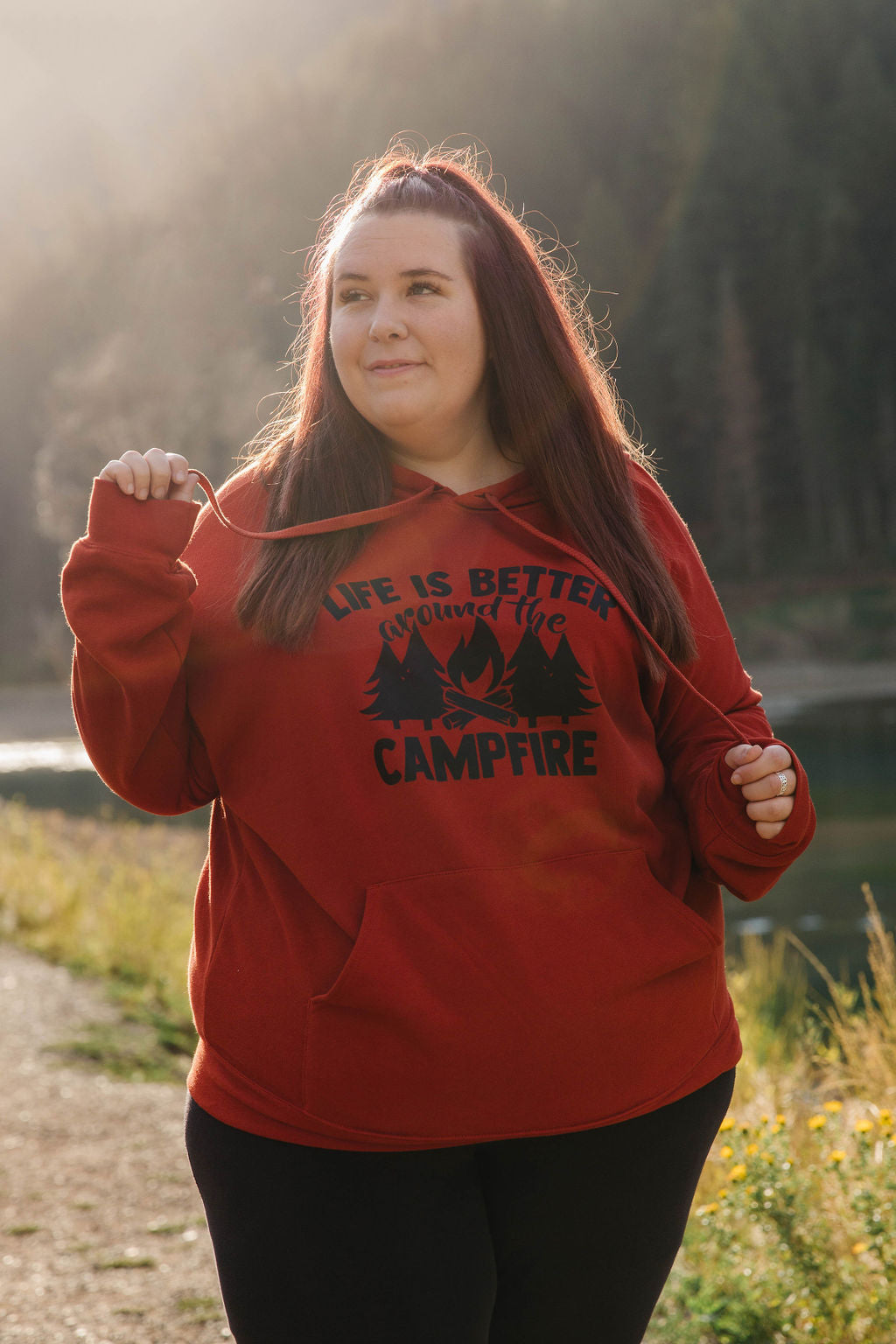 Campfire Hoodie - Red Rust