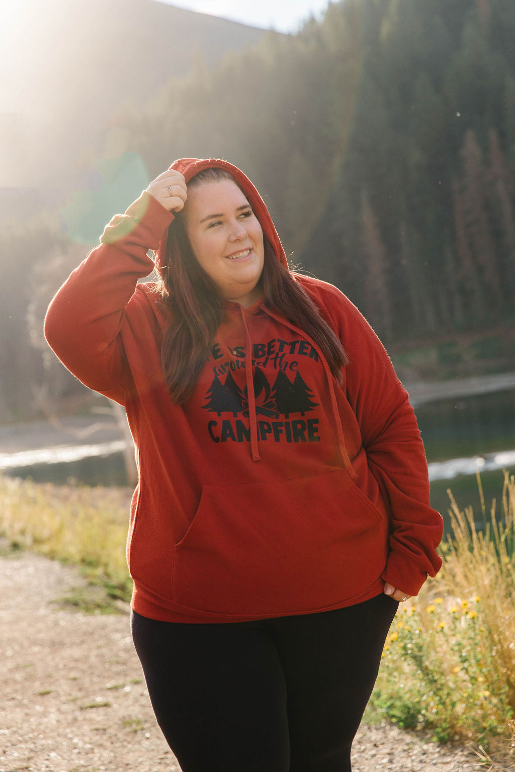 Campfire Hoodie - Red Rust