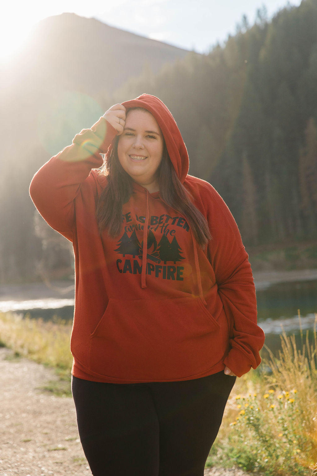 Campfire Hoodie - Red Rust
