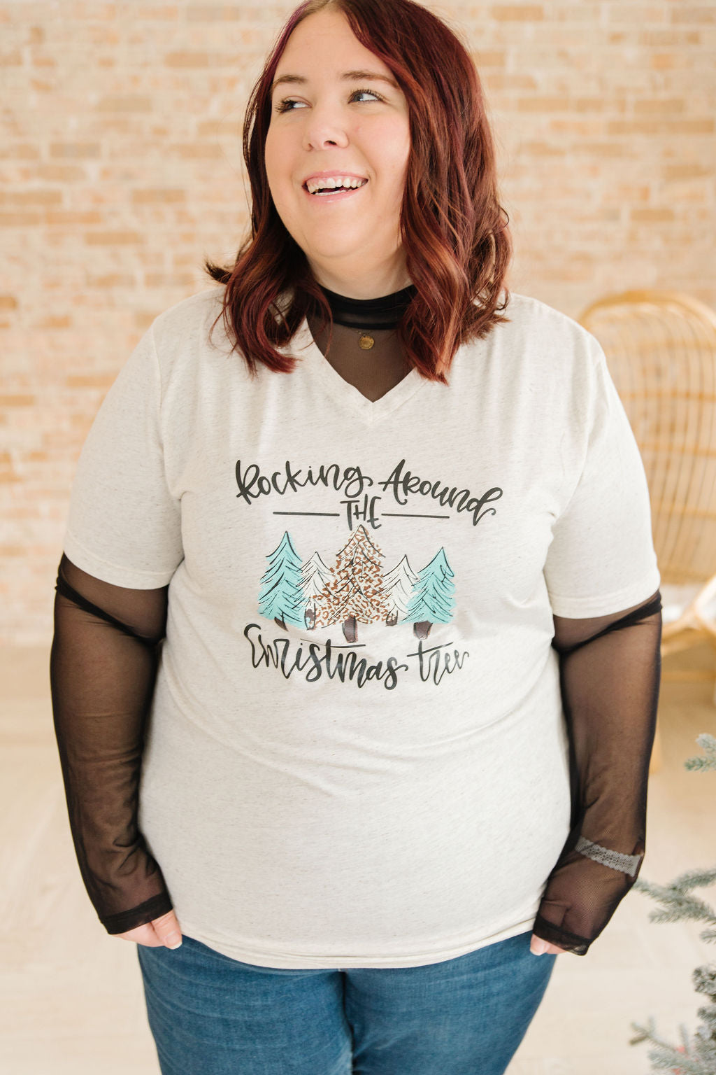 Rocking Around Christmas Tree Graphic Tee
