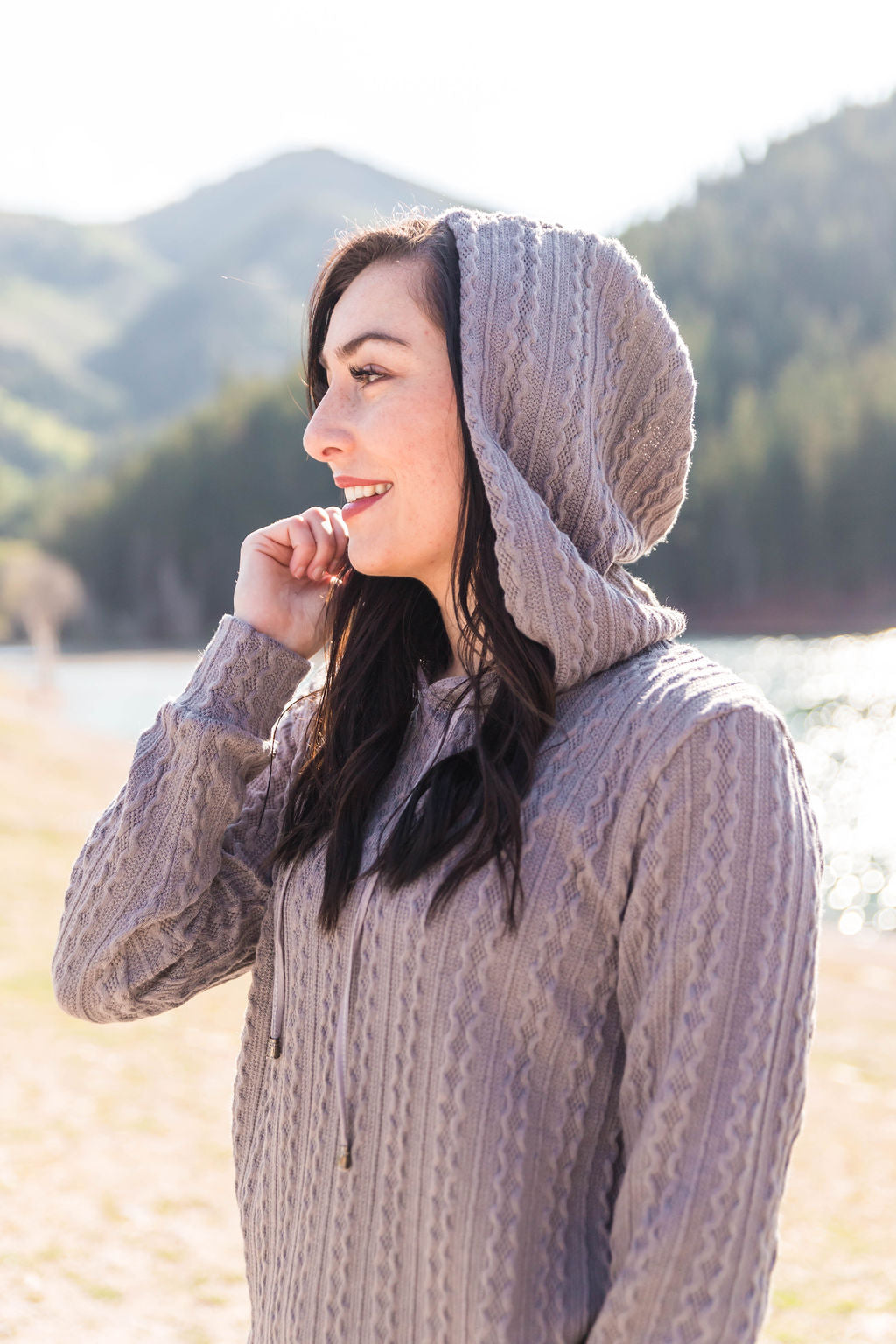 Let's Get Cozy Lounge Hoodie - Grey