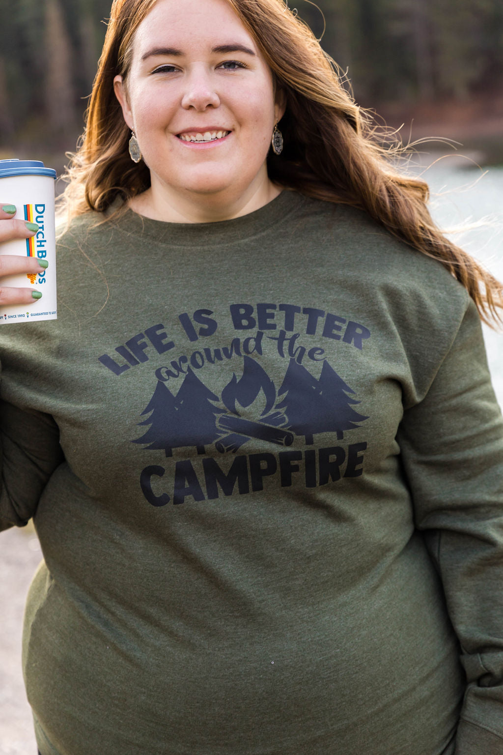 Campfire Army Green Sweater