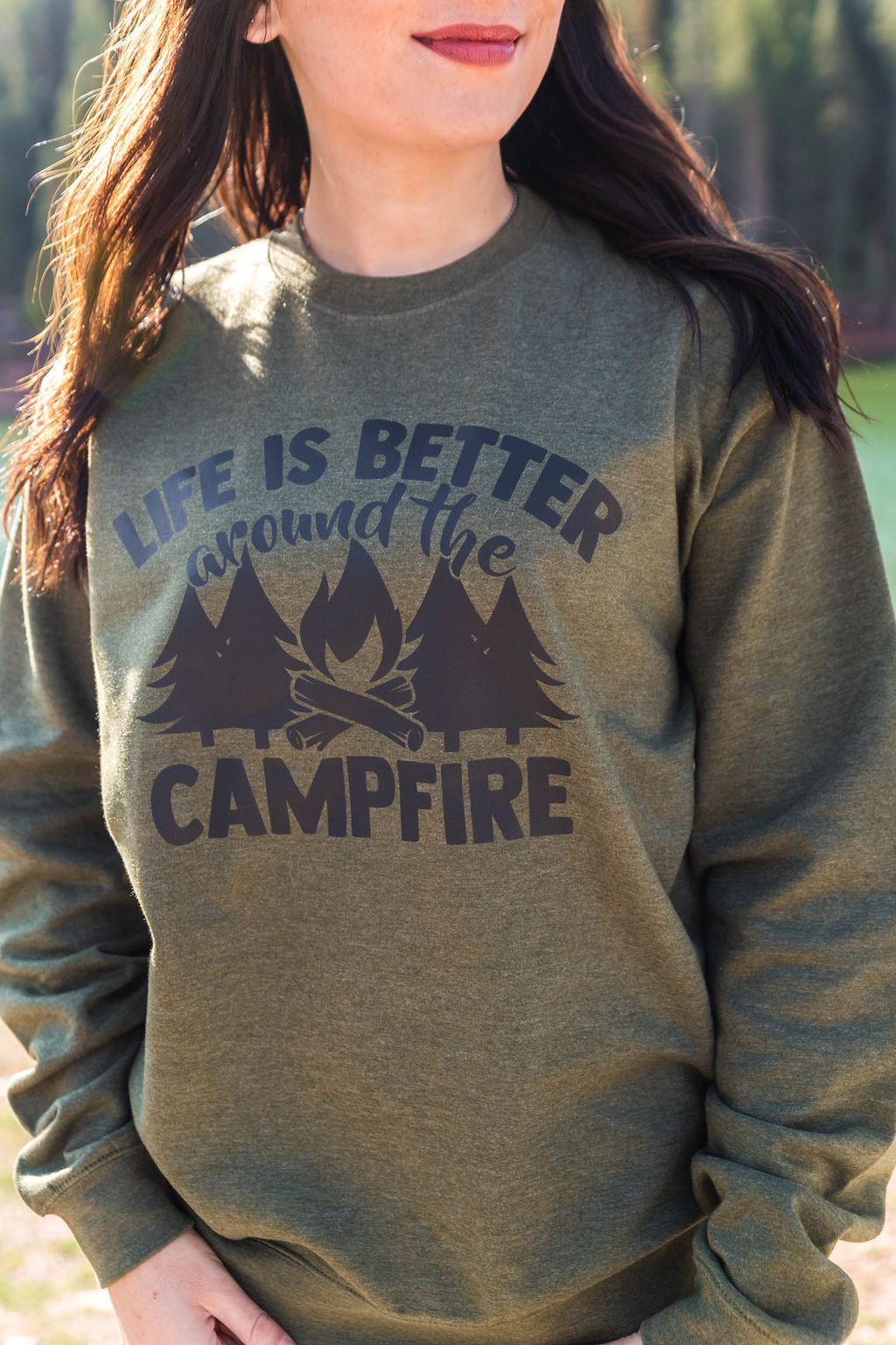 Campfire Army Green Sweater