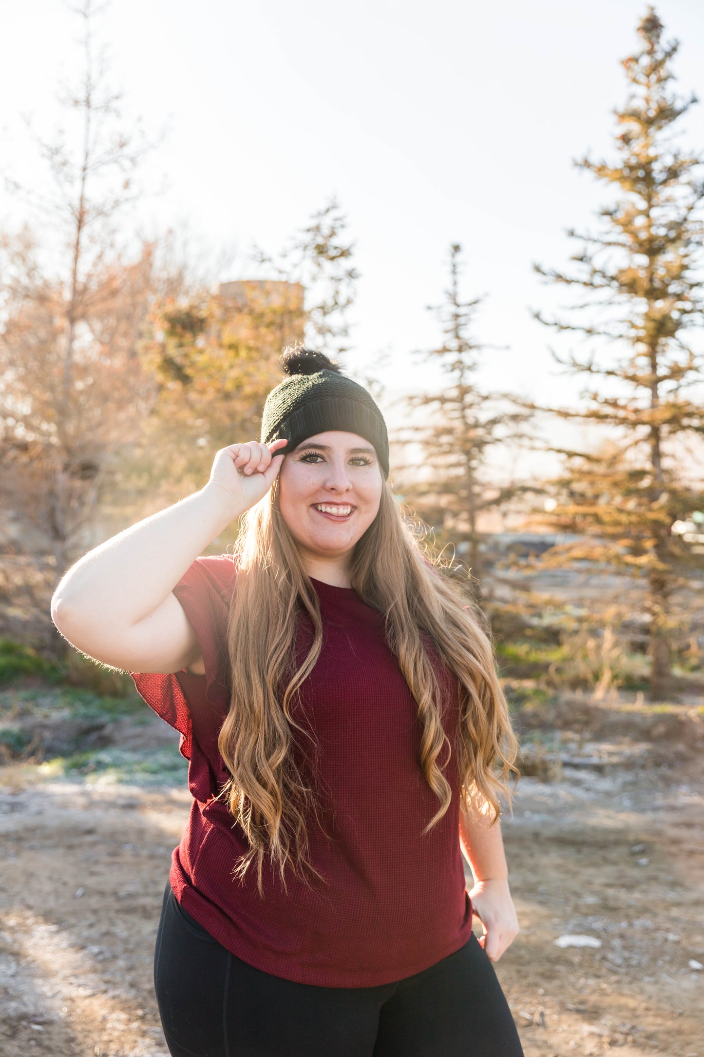 Pom Fleece Beanie