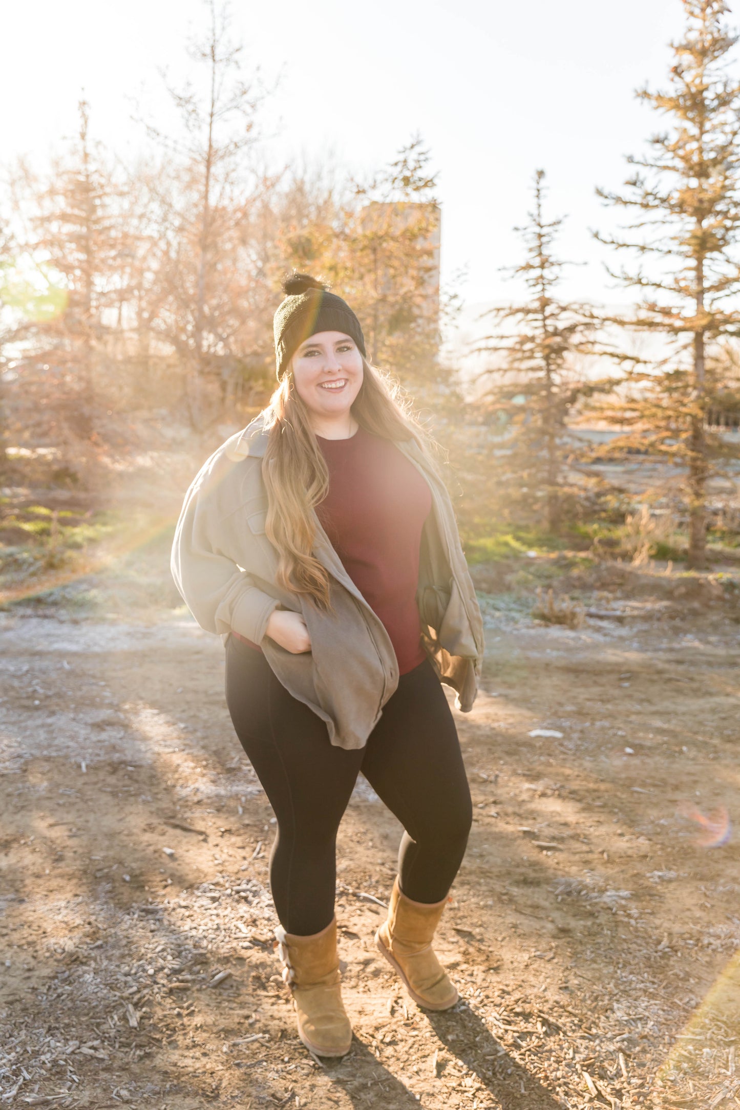 Pom Fleece Beanie