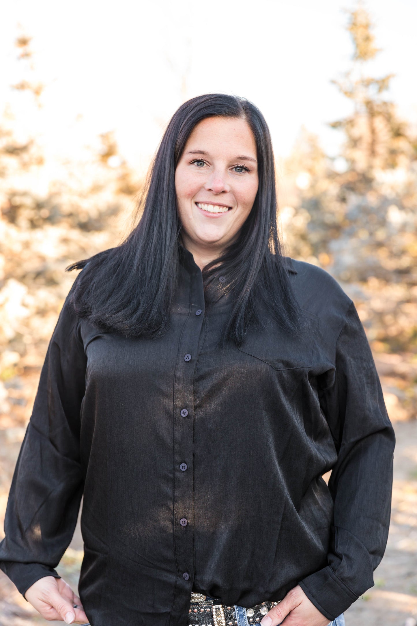 Black Soul Chambray Button Down