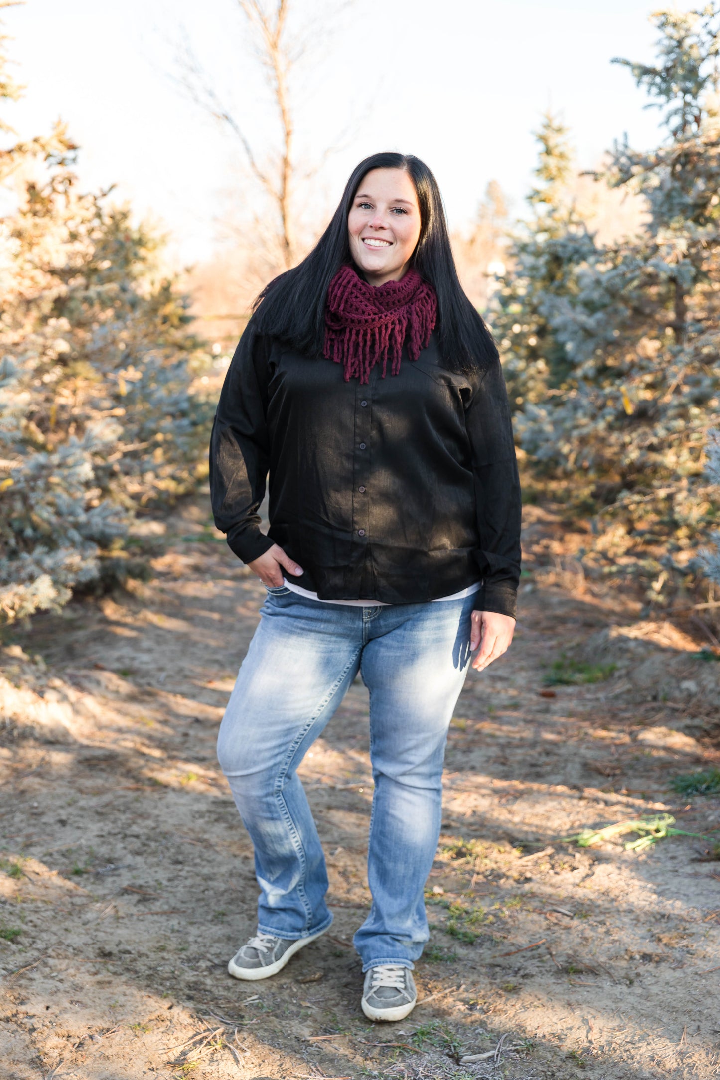Black Soul Chambray Button Down