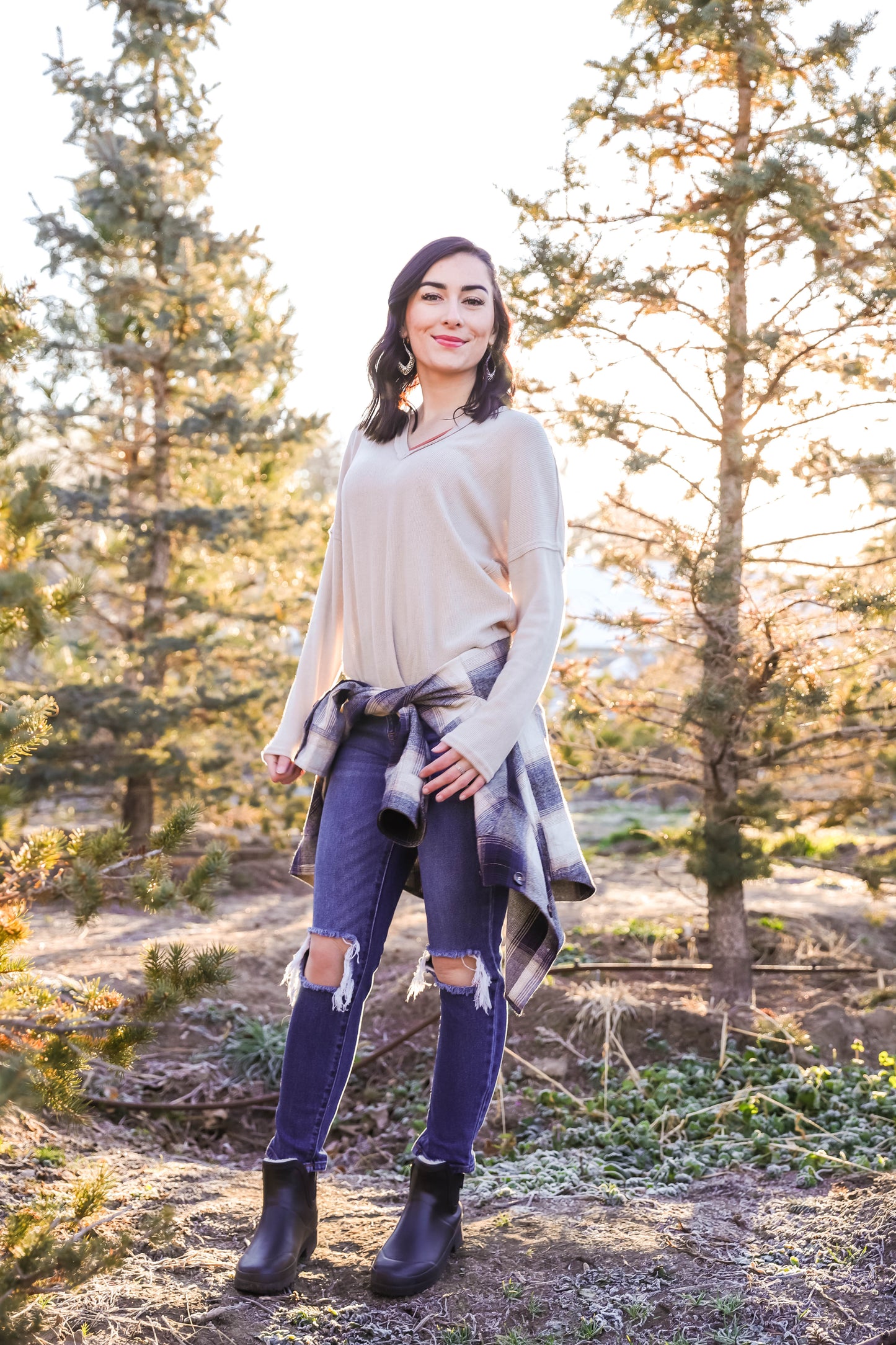 Suede Soft Vneck