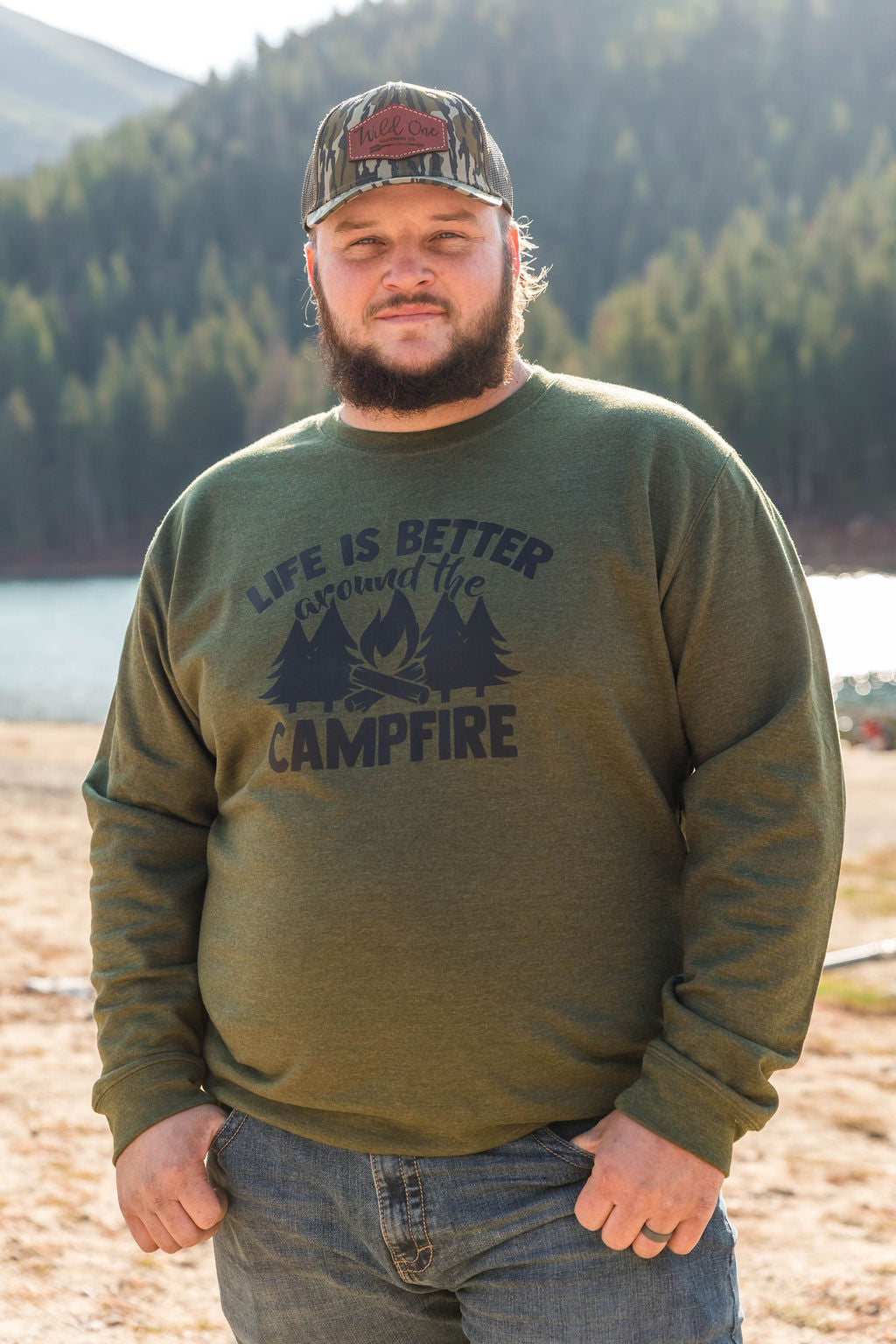 Campfire Army Green Sweater