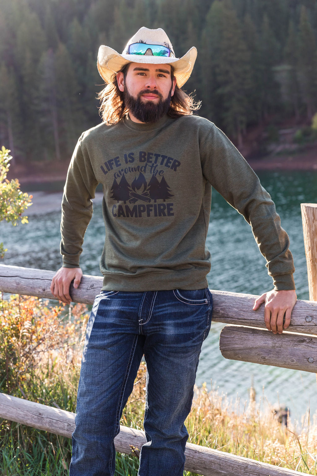 Campfire Army Green Sweater