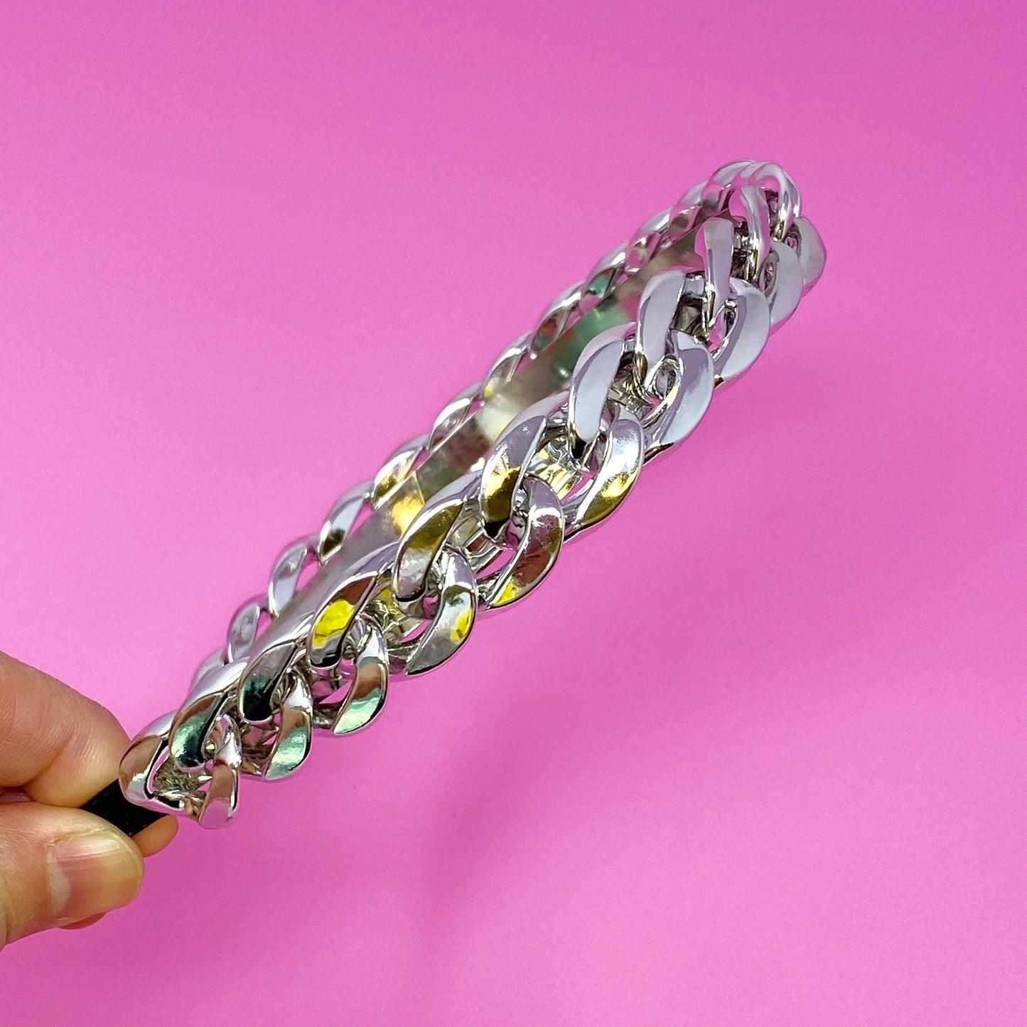 Zenon Chain Headband - Silver