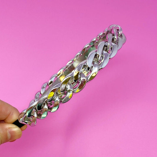 Zenon Chain Headband - Silver