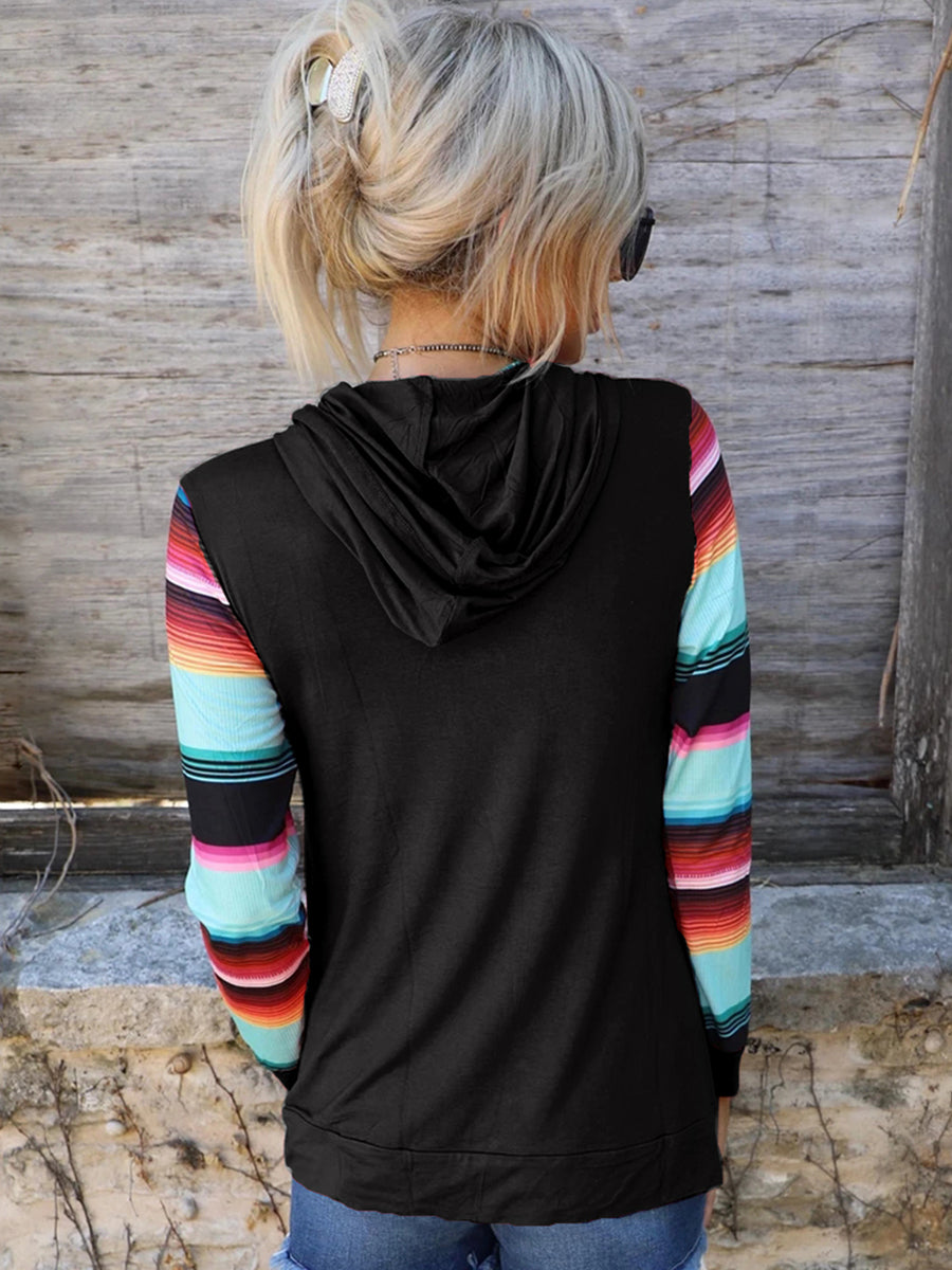 Western Wonder Striped Hoodie