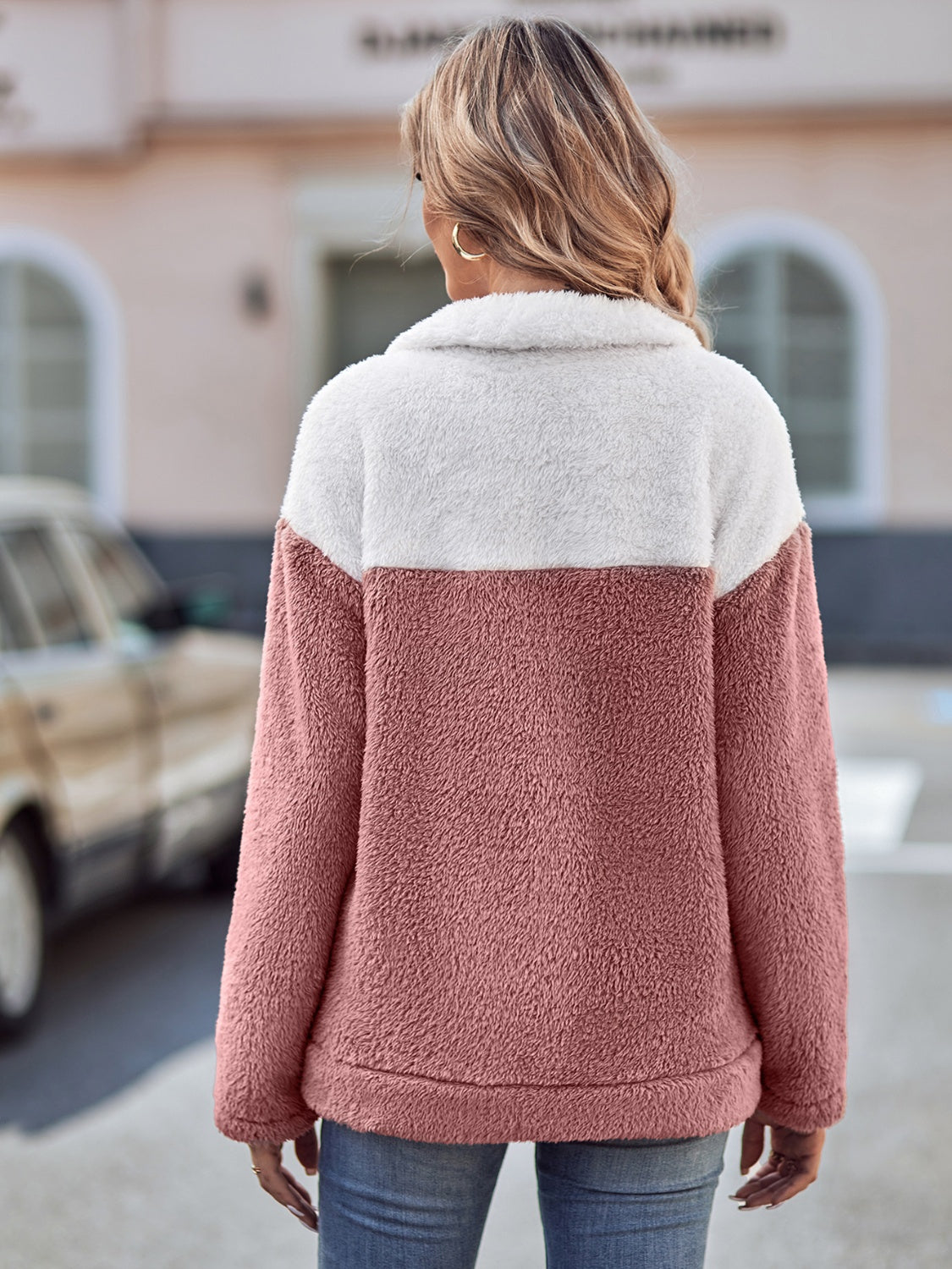 Teddy Two-Tone Sweatshirt