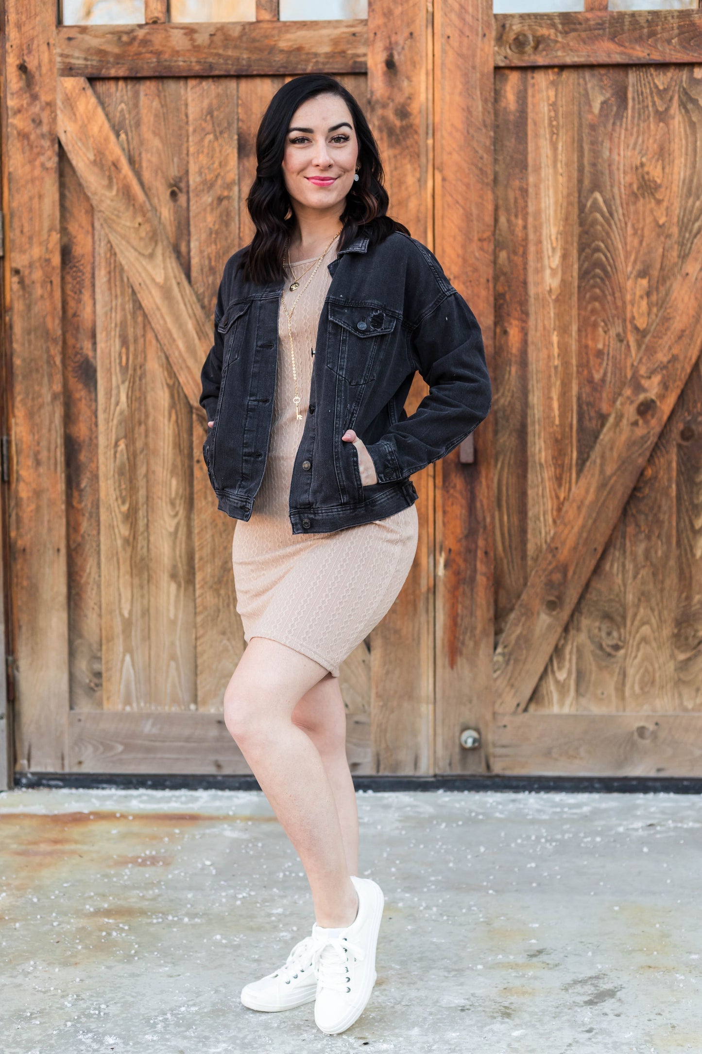 Edgy Oversized Boyfriend Denim Jacket