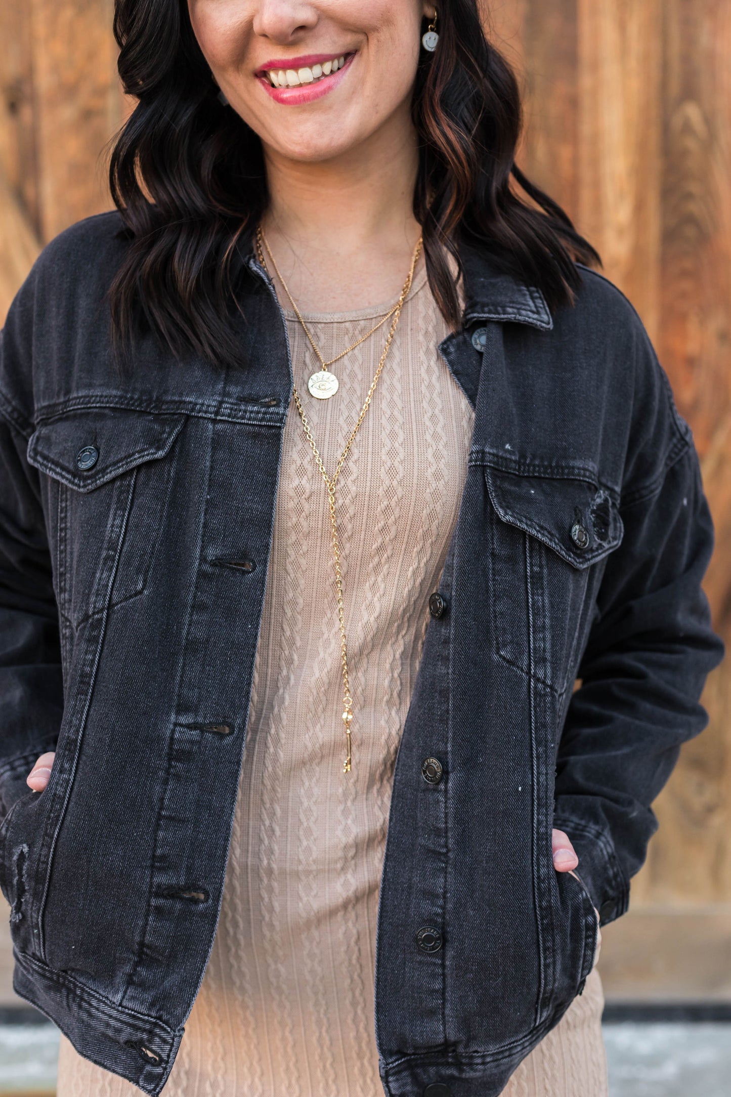 Edgy Oversized Boyfriend Denim Jacket