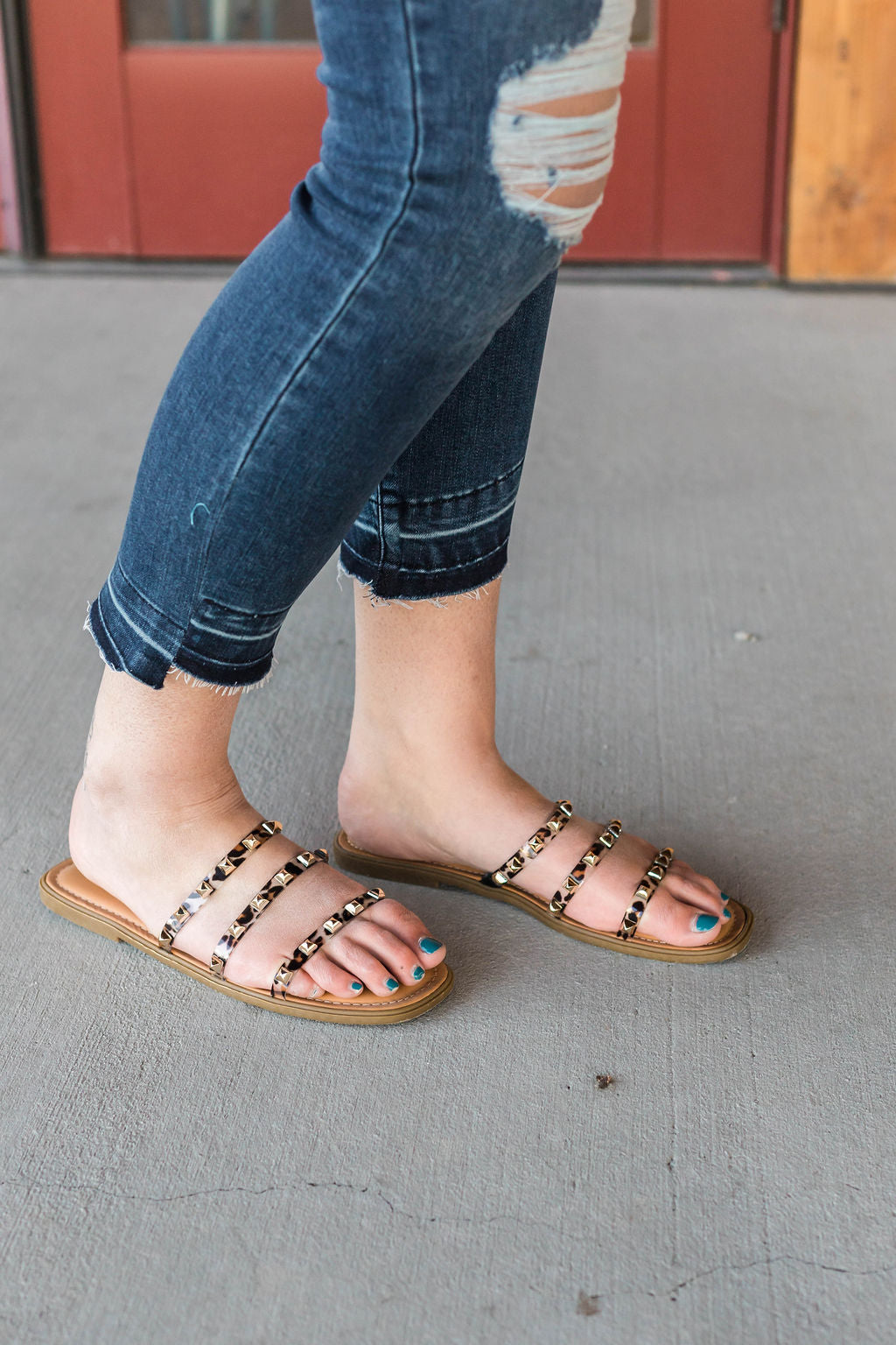 Vacay Vibes Leopard Jelly Sandal