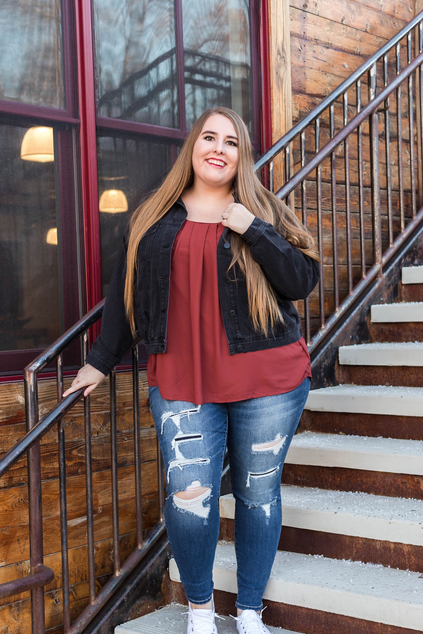 Gisselle Distressed Skinny Denim Jean