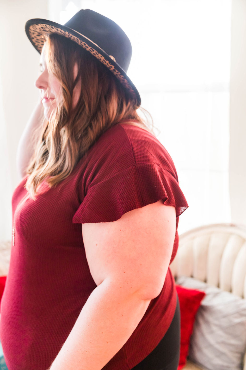 Poppy Peekaboo Wide Brim Hat - Black